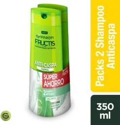 Fructis Shampoo Anticaspa Normal Pack De 2