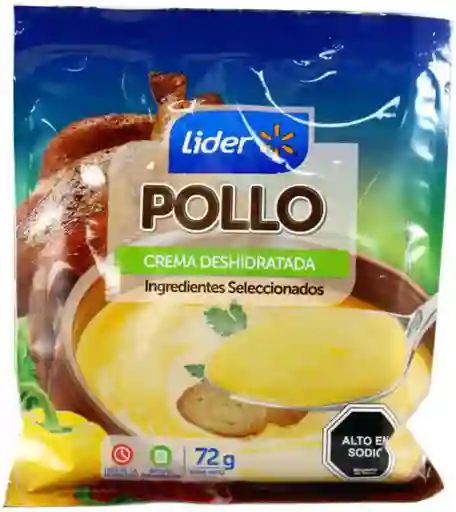 Crema de Pollo Deshidratas 72 g Lider