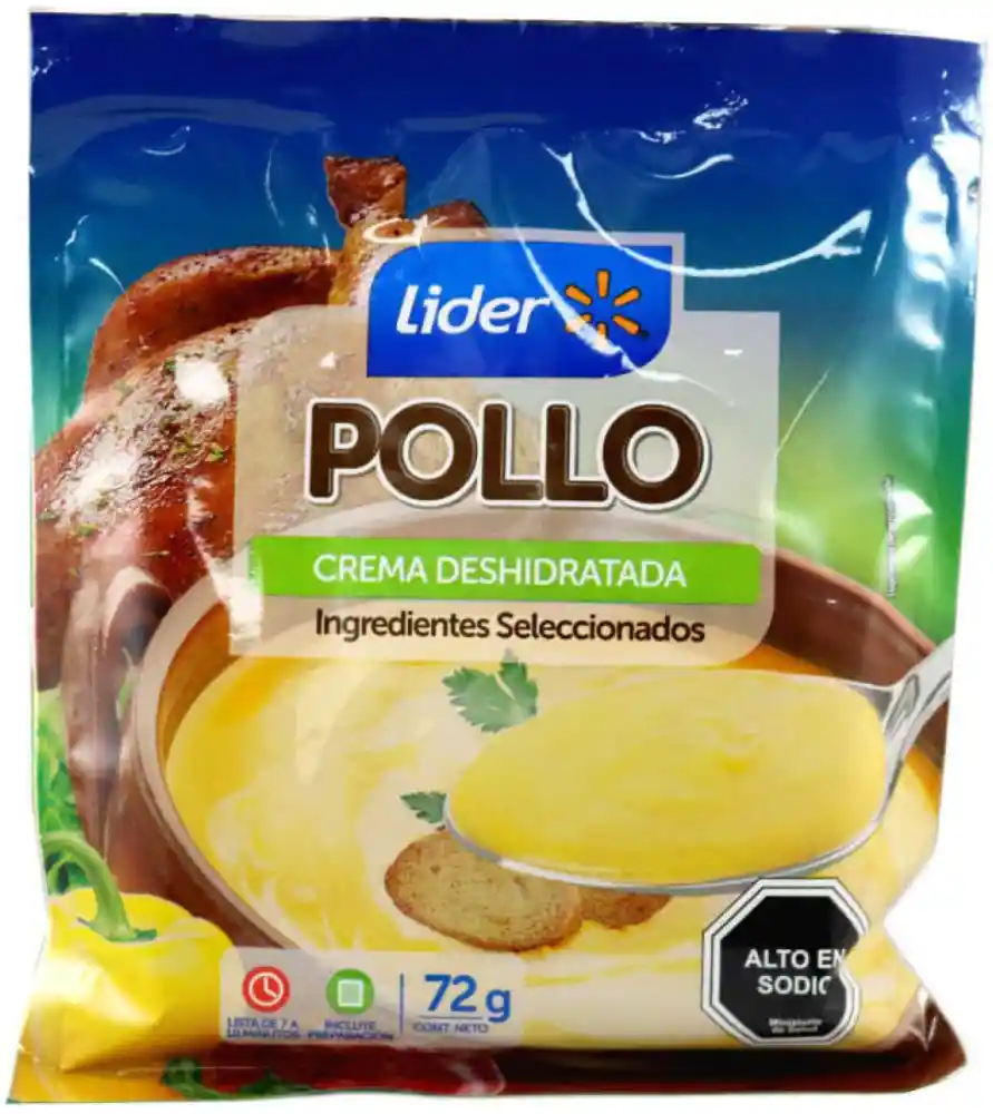 Crema de Pollo Deshidratas 72 g Lider