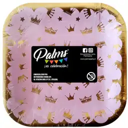 Palms Plato Desechable de Princesa