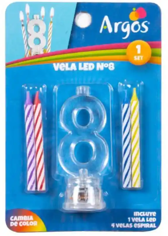 Argos Vela Led Num 8 1 U.