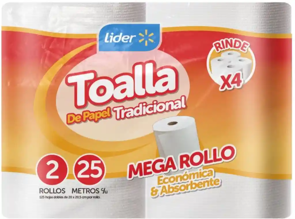 Toalla de Papel Tradicional Lider