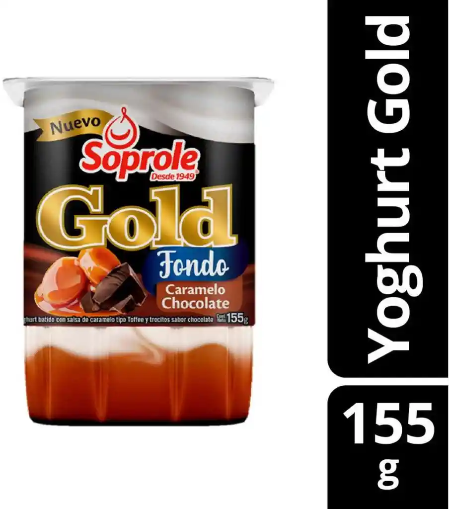 Soprole Gold Yoghurt Fondo Caramelo Chocolate