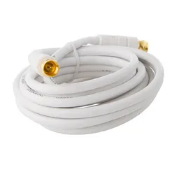 Macrotel Cable Coaxial Para Tv Atornillable Blanco