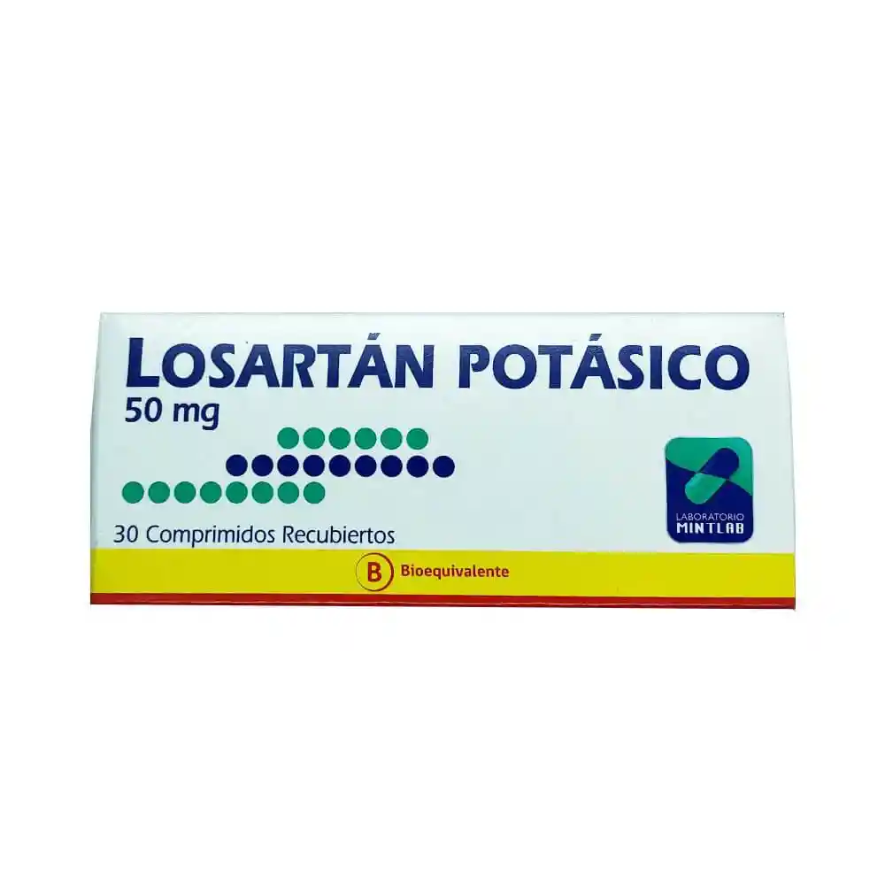 Losartan Potasico 50 mg x 30 comp (Mintlab)