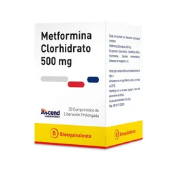 Ascend Metformina Clorhidrato (500 mg)