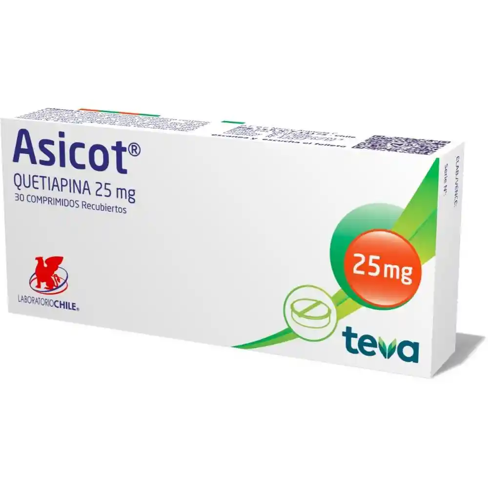 Asicot 25 mg Comprimidos Recubiertos