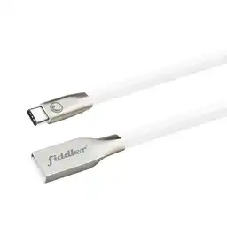 Fiddler Cable Plano Usb C 2.0A Blanco