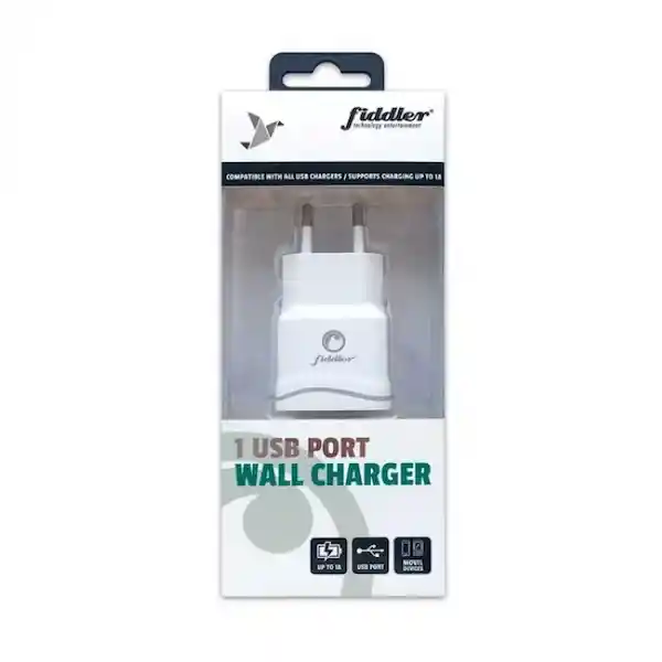 Fiddler Cargador Usb de Muro 1 Usb 2.1A