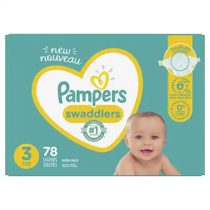 Pampers Pañal Swaddlers S3 Super