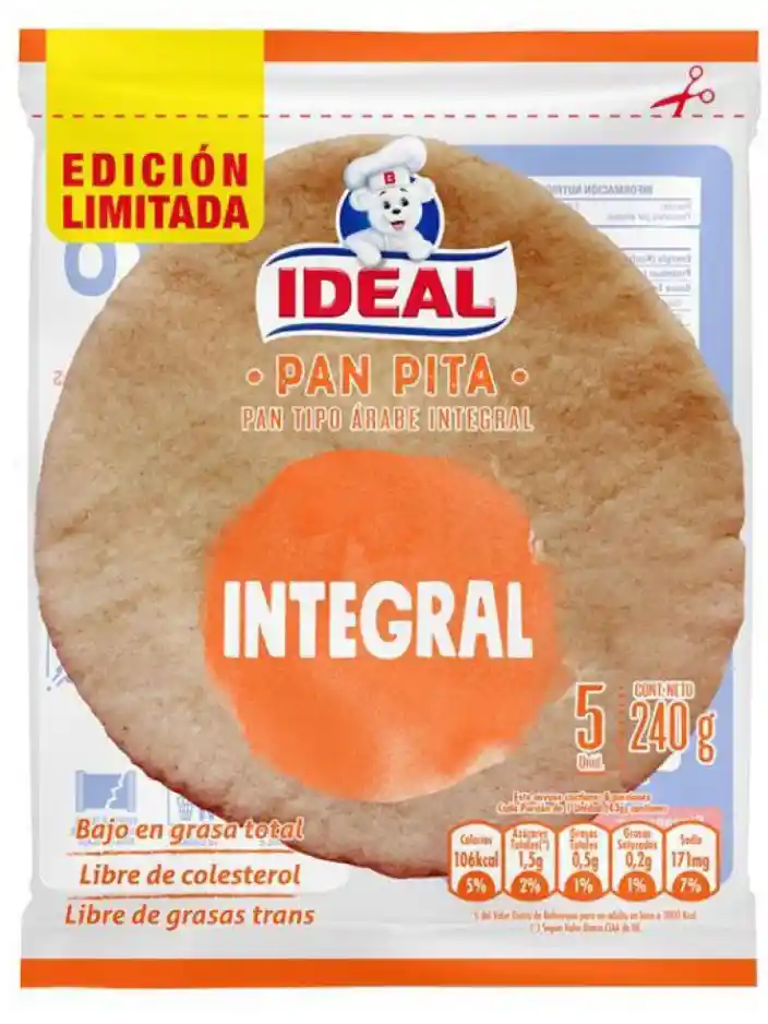 pan pita Int 5P. Ideal. 215Gr