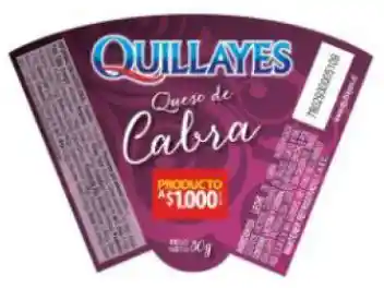 Quillayes Queso Cabra Trozo. . 80Gr