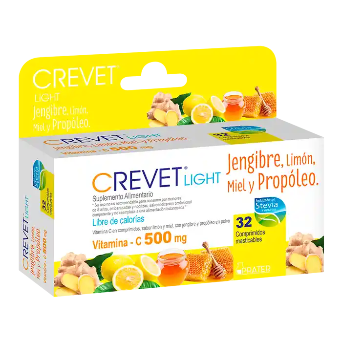 Crevet Light Vitamina C (500 mg) Suplemento Alimenticio