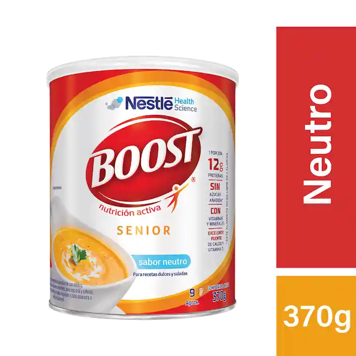 Boost Solución Nutricional Boost Senior Polvo Neutral Lata 370G