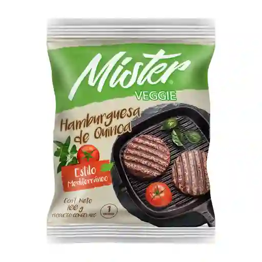 Mister Veggie Hamburguesa De Quinoa Estilo Mediterraneo Mr