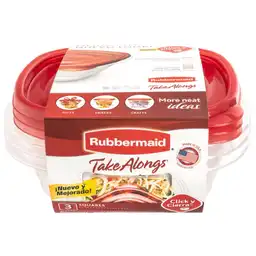 Hermeticos Rubbermaid Take Alongs Pack X 3 669 Ml