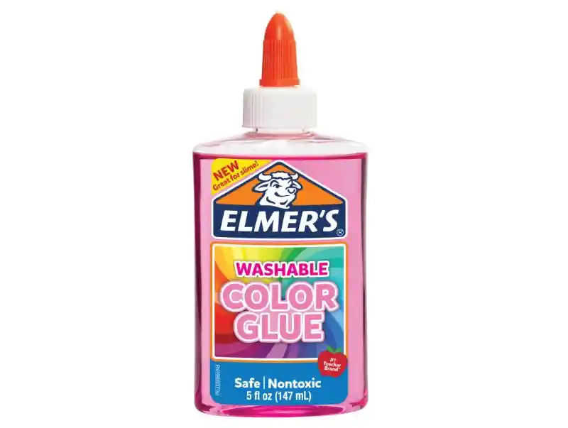 Pegamento Color Elmer'S Rosado Transparente Botella 147 Ml