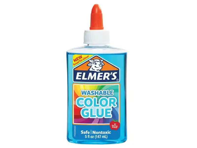 Pegamento Color Elmer'S Azul Transparente Botella 148 Ml