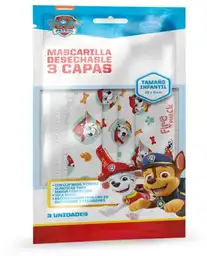 Paw Patrol Mascarillas Desechables para Niño 