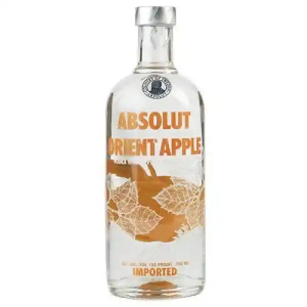 Absolut Vodka Orient Apple Botella