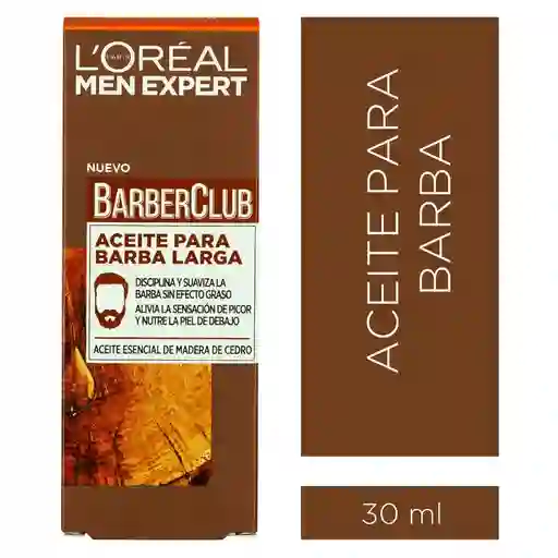 Men Expert Aceite Para Barba Barber Club 30 Ml