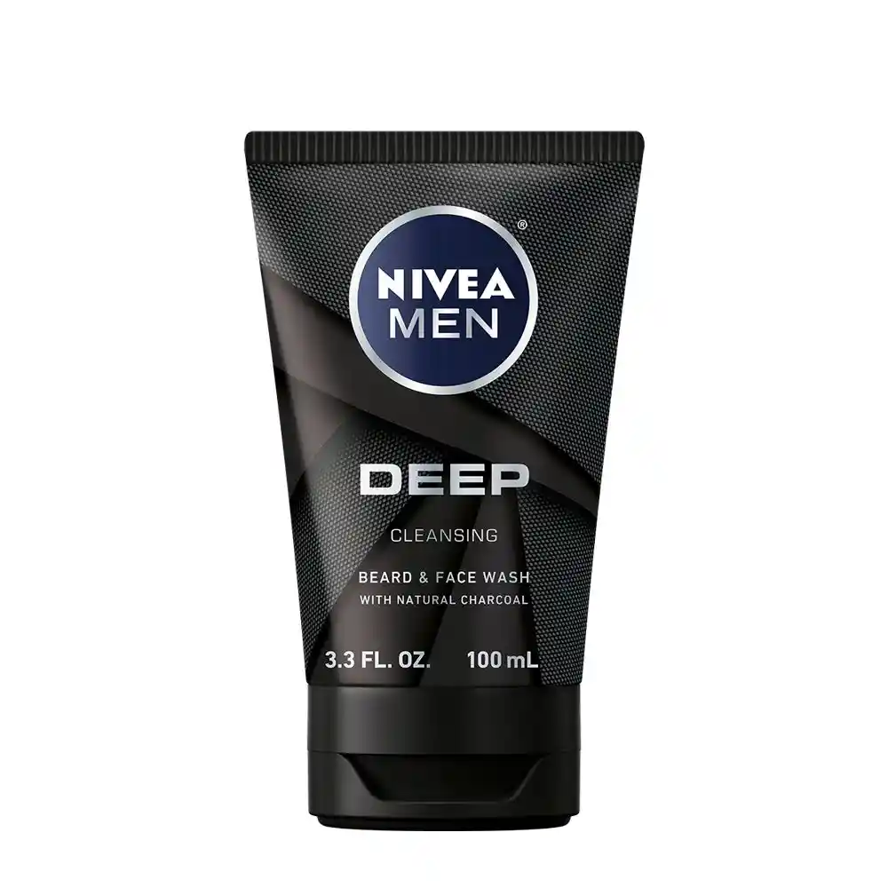 Nivea Men Gel De Limpieza Rostro Y Barba Deep 100Ml