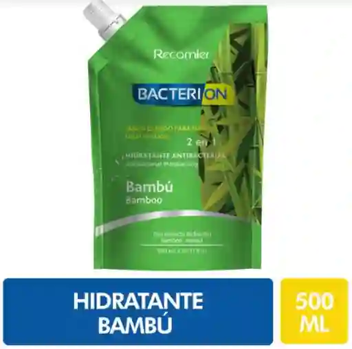 Bacterion Jabon Antibacterial Bambu 500Ml /6