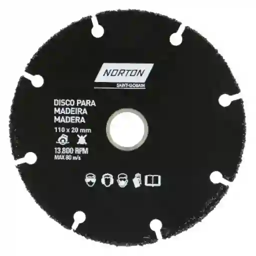 Norton Disco de Corte Para Madera 4.1/2 / 115 mm