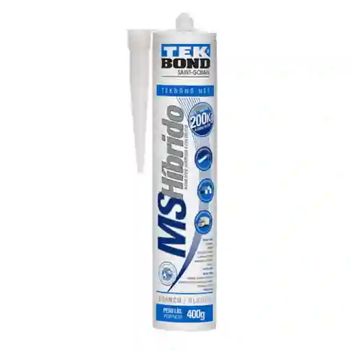 Tekbond Adhesivo de Montaje Híbrido Pintable Blanco 400 g