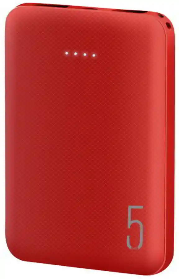 Powerbank 5.000 Mah 2 USB Rojo