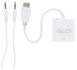 Adaptador HDMI a VGA  + Cable audio 3.5