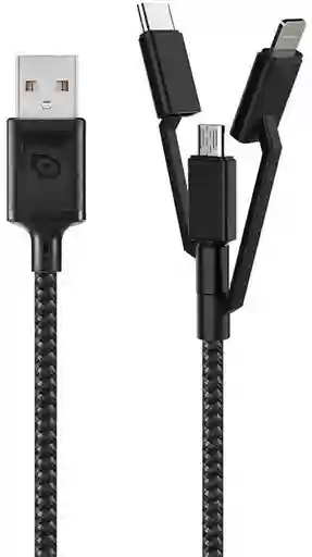 Cable Multiple 3 en 1 Rugged 1.2M