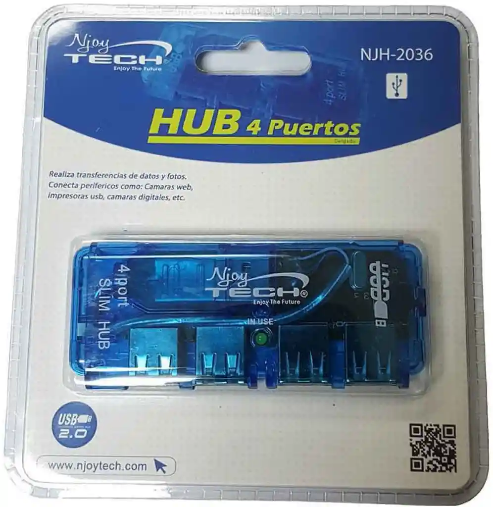 HUB 4 Puertos USB 2.0