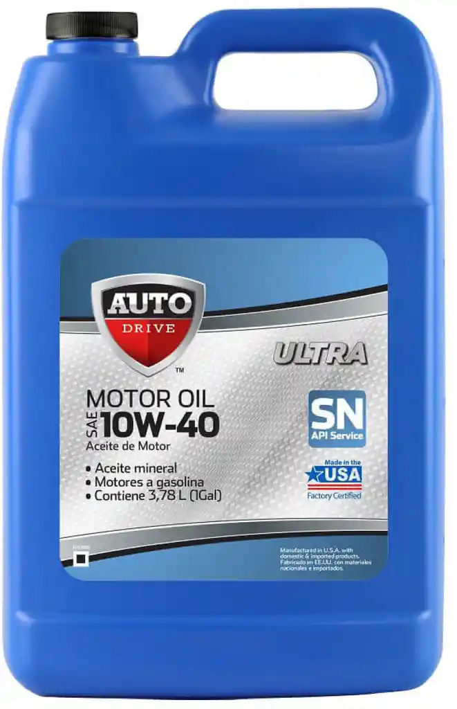 Lubricante 10W-40 Mineral Gasolina 3.78 Lts.