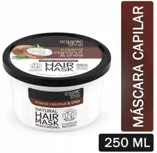 Máscara Capilar con Extractos Orgánicos Coco y Shea 250 ml