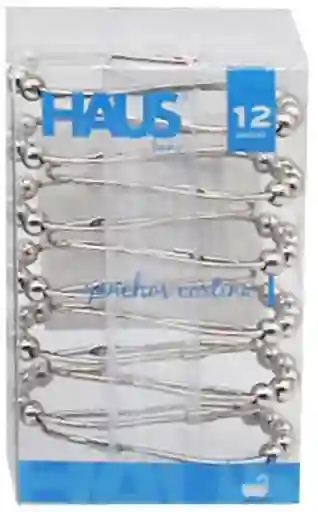 Set 12 Ganchos De Cortina Metálicos ( Varios Colores) 1 Un