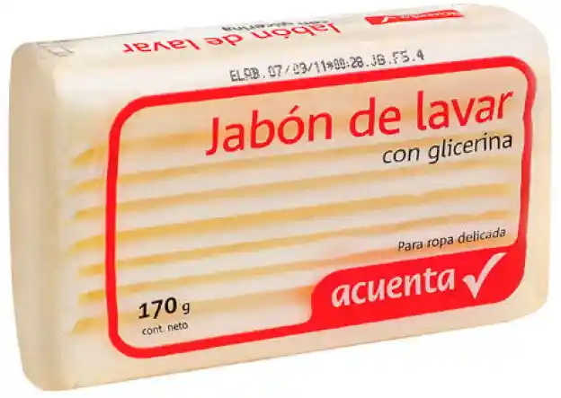 Jabón de Lavar con Glicerina Barra 170 g