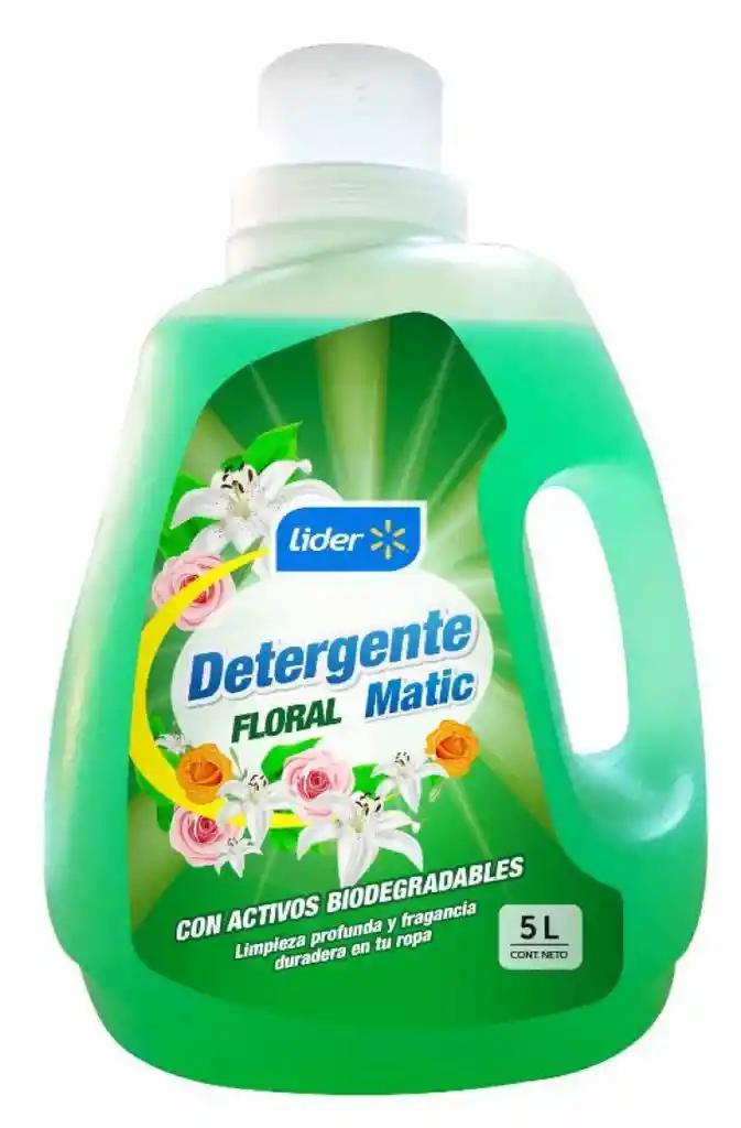 Detergente Líquido Floral Matic Líder