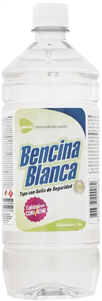 Bencina Blanca Botella 1 L