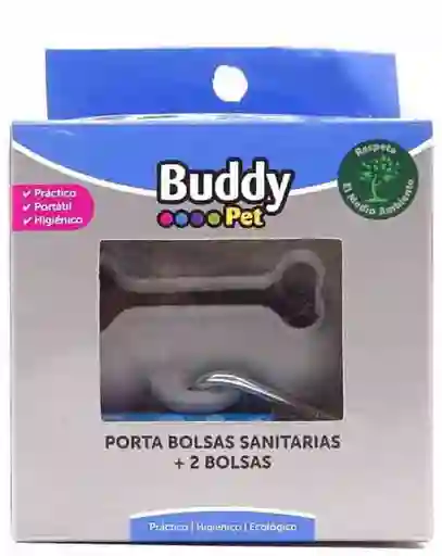 Buddy Porta Bolsa con 2 Bolsas Ecológicas