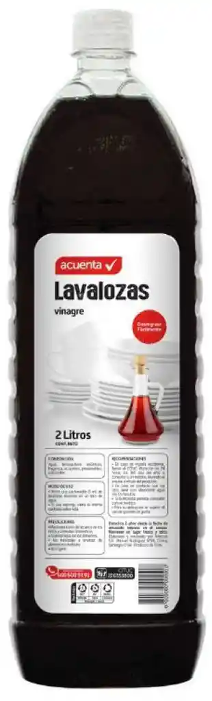 Lavaloza Vinagre Botella 2 L