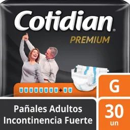 Cotidian Pañales Premium para Adultos Incontinencia Fuerte Talla G