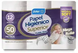 Líder Papel Higiénico Superior Doble Hoja