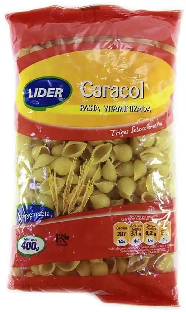 Fideos Caracol Bolsa 400 g