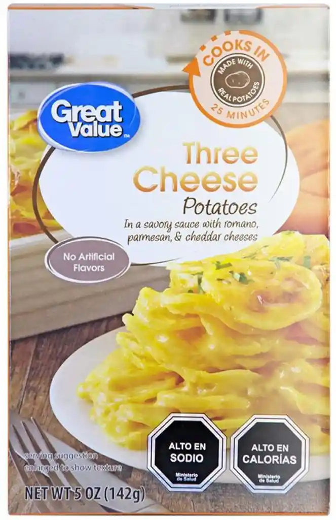 Papas Gratinadas 3 quesos 113 g