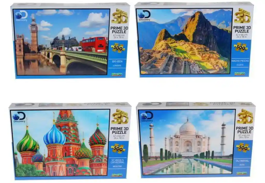 Puzzle 3D de 500 Piezas Sorpresa