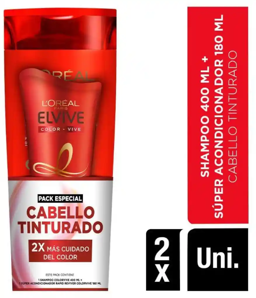 Elvive Shampoo + Súper Acondicionador Cabello Tinturado