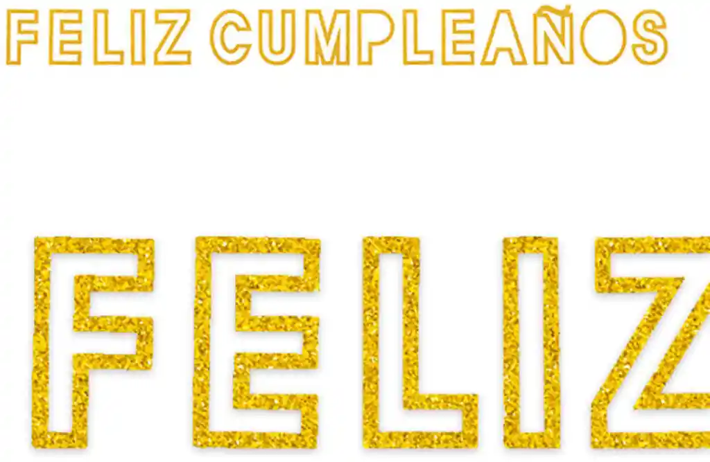 Banderín Feliz Cumpleaños Troquel