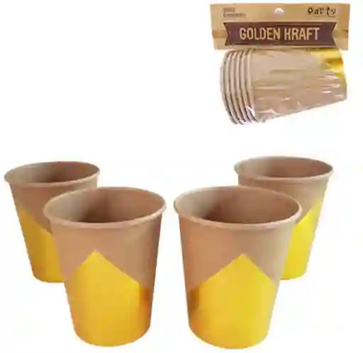 Vaso Golden Kraft 300 ml (6 Un)