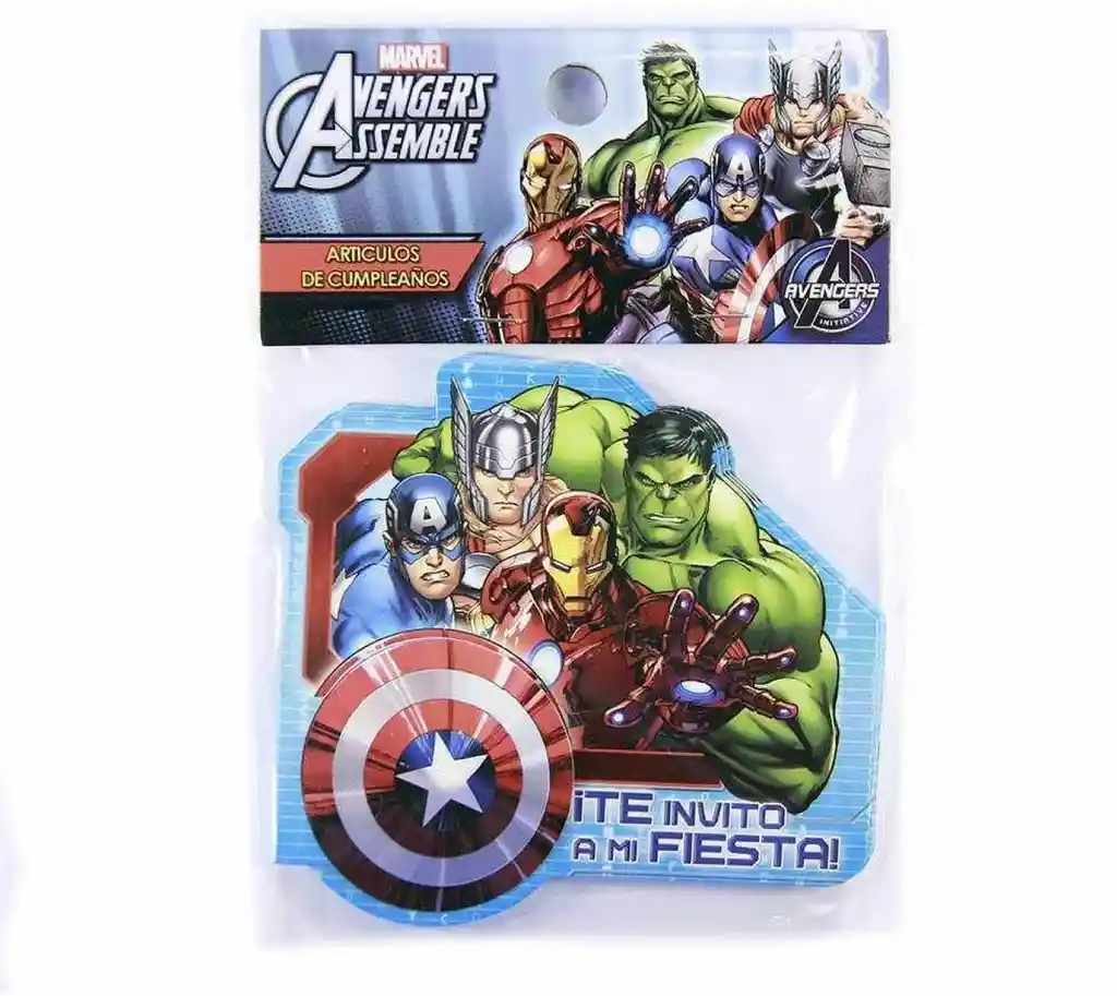 Tarjetas de Invitación Avengers 6 Un